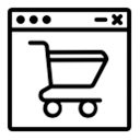 Image of an e-commerce website icon
